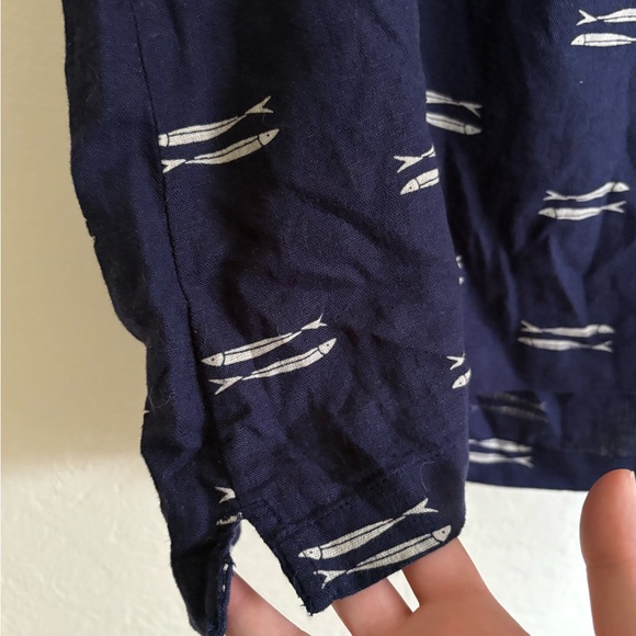 NWT A New Day Navy Tank Top with White Fish Pattern (Available sizes: XS, L) - Picture 4 of 5